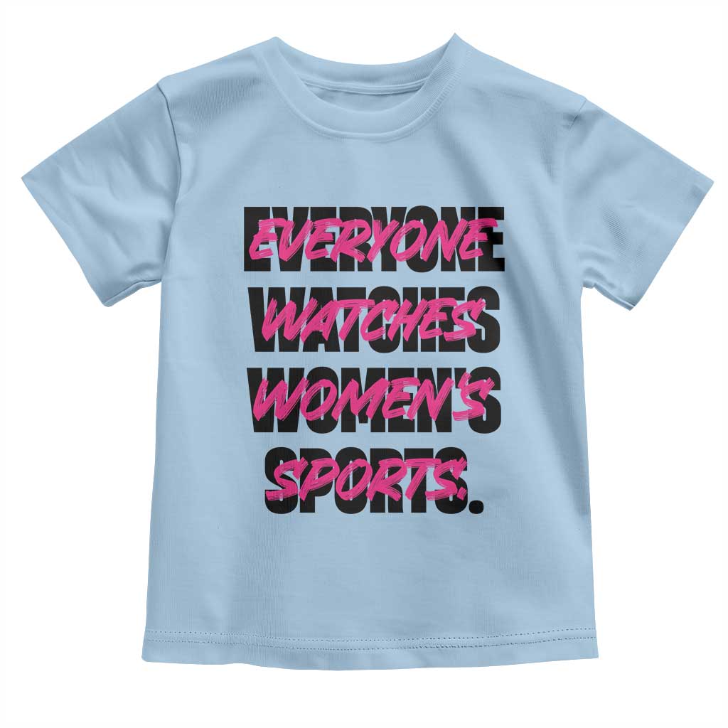 Womens Sports Toddler T Shirt Feminist Body Positivity Inclusive Equality TS10 Light Blue Print Your Wear