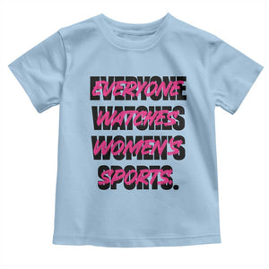 Womens Sports Toddler T Shirt Feminist Body Positivity Inclusive Equality TS10 Light Blue Print Your Wear