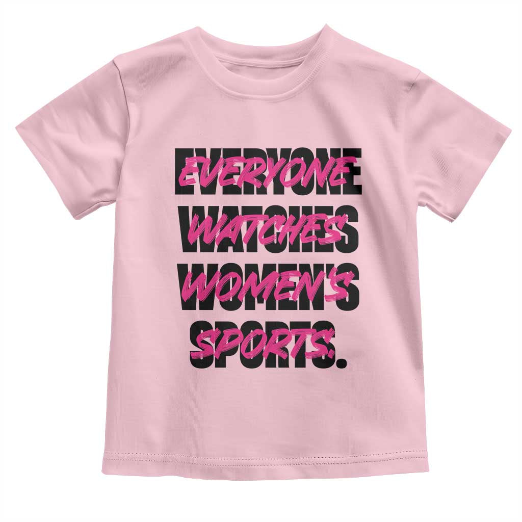 Womens Sports Toddler T Shirt Feminist Body Positivity Inclusive Equality TS10 Light Pink Print Your Wear
