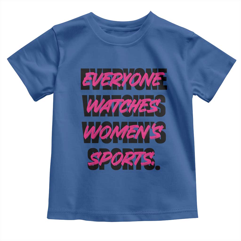 Womens Sports Toddler T Shirt Feminist Body Positivity Inclusive Equality TS10 Royal Blue Print Your Wear