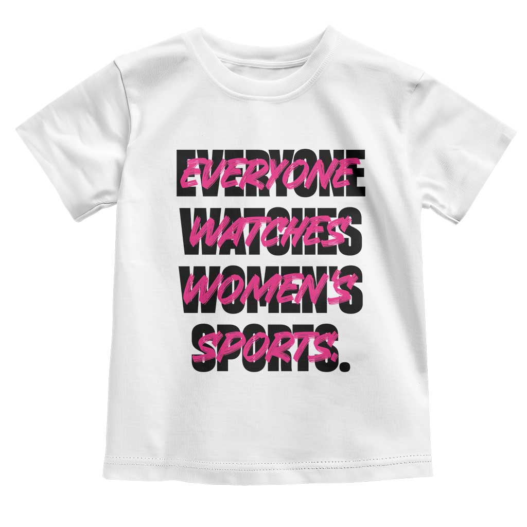 Womens Sports Toddler T Shirt Feminist Body Positivity Inclusive Equality TS10 White Print Your Wear