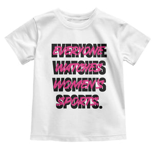 Womens Sports Toddler T Shirt Feminist Body Positivity Inclusive Equality TS10 White Print Your Wear