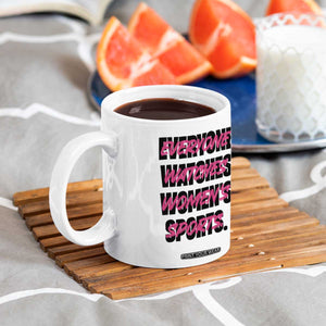 Womens Sports Coffee Mug Feminist Body Positivity Inclusive Equality TS10 Print Your Wear