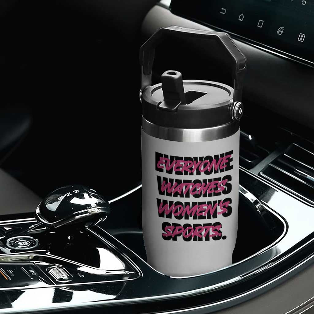Womens Sports Flip Straw Tumbler Feminist Body Positivity Inclusive Equality TS10 Print Your Wear