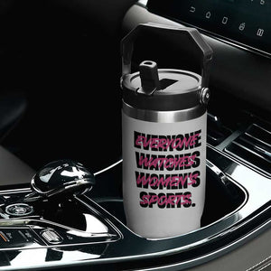 Womens Sports Flip Straw Tumbler Feminist Body Positivity Inclusive Equality TS10 Print Your Wear