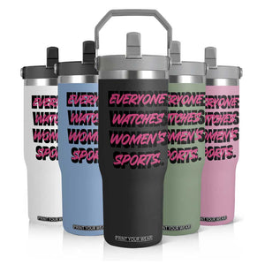 Womens Sports Flip Straw Tumbler Feminist Body Positivity Inclusive Equality TS10 Print Your Wear