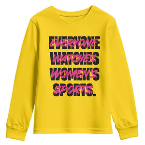 Womens Sports Youth Sweatshirt Feminist Body Positivity Inclusive Equality TS10 Daisy Print Your Wear