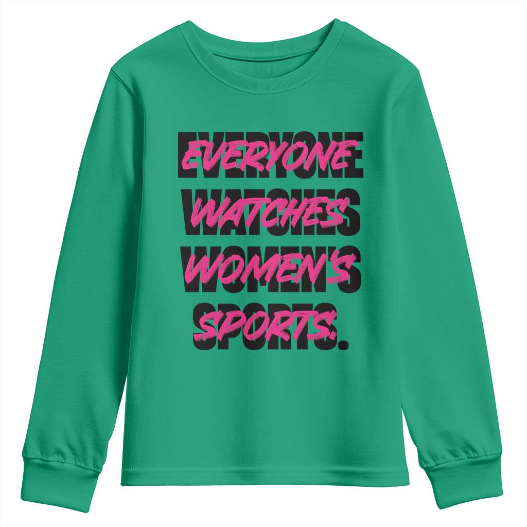 Womens Sports Youth Sweatshirt Feminist Body Positivity Inclusive Equality TS10 Irish Green Print Your Wear