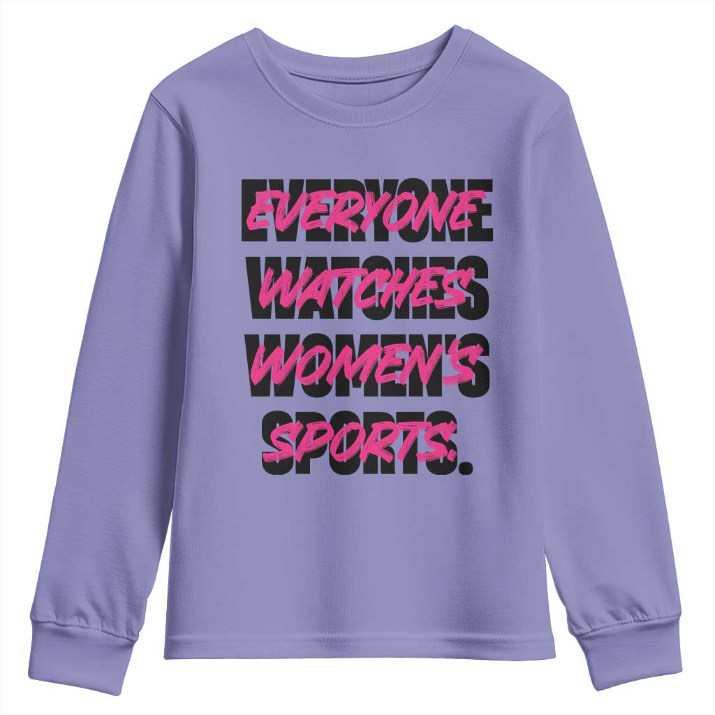 Womens Sports Youth Sweatshirt Feminist Body Positivity Inclusive Equality TS10 Violet Print Your Wear