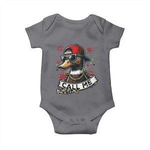 Valentine Mallard Duck Baby Onesie Camo Hunting Valentines Day Gift For Her TS10 Charcoal Print Your Wear
