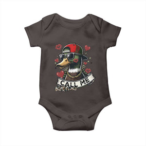 Valentine Mallard Duck Baby Onesie Camo Hunting Valentines Day Gift For Her TS10 Dark Chocolate Print Your Wear