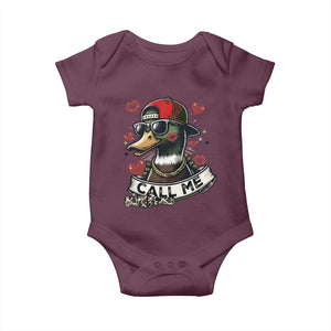 Valentine Mallard Duck Baby Onesie Camo Hunting Valentines Day Gift For Her TS10 Maroon Print Your Wear