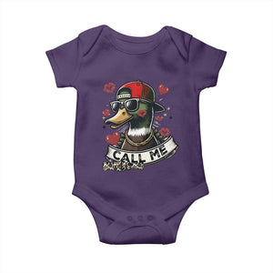 Valentine Mallard Duck Baby Onesie Camo Hunting Valentines Day Gift For Her TS10 Purple Print Your Wear