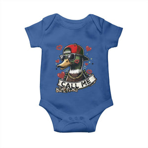 Valentine Mallard Duck Baby Onesie Camo Hunting Valentines Day Gift For Her TS10 Royal Blue Print Your Wear