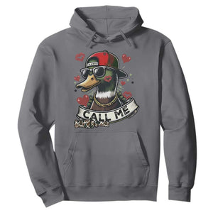Valentine Mallard Duck Hoodie Camo Hunting Valentines Day Gift For Her TS10 Charcoal Print Your Wear