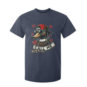 Valentine Mallard Duck T Shirt For Kid Camo Hunting Valentines Day Gift For Her TS10 Navy Print Your Wear