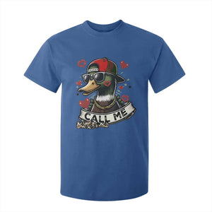 Valentine Mallard Duck T Shirt For Kid Camo Hunting Valentines Day Gift For Her TS10 Royal Blue Print Your Wear