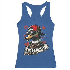 Valentine Mallard Duck Racerback Tank Top Camo Hunting Valentines Day Gift For Her TS10 Royal Blue Print Your Wear