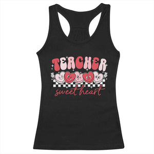 Valentines Day Teacher Racerback Tank Top Teaching Sweethearts TS10 Black Print Your Wear