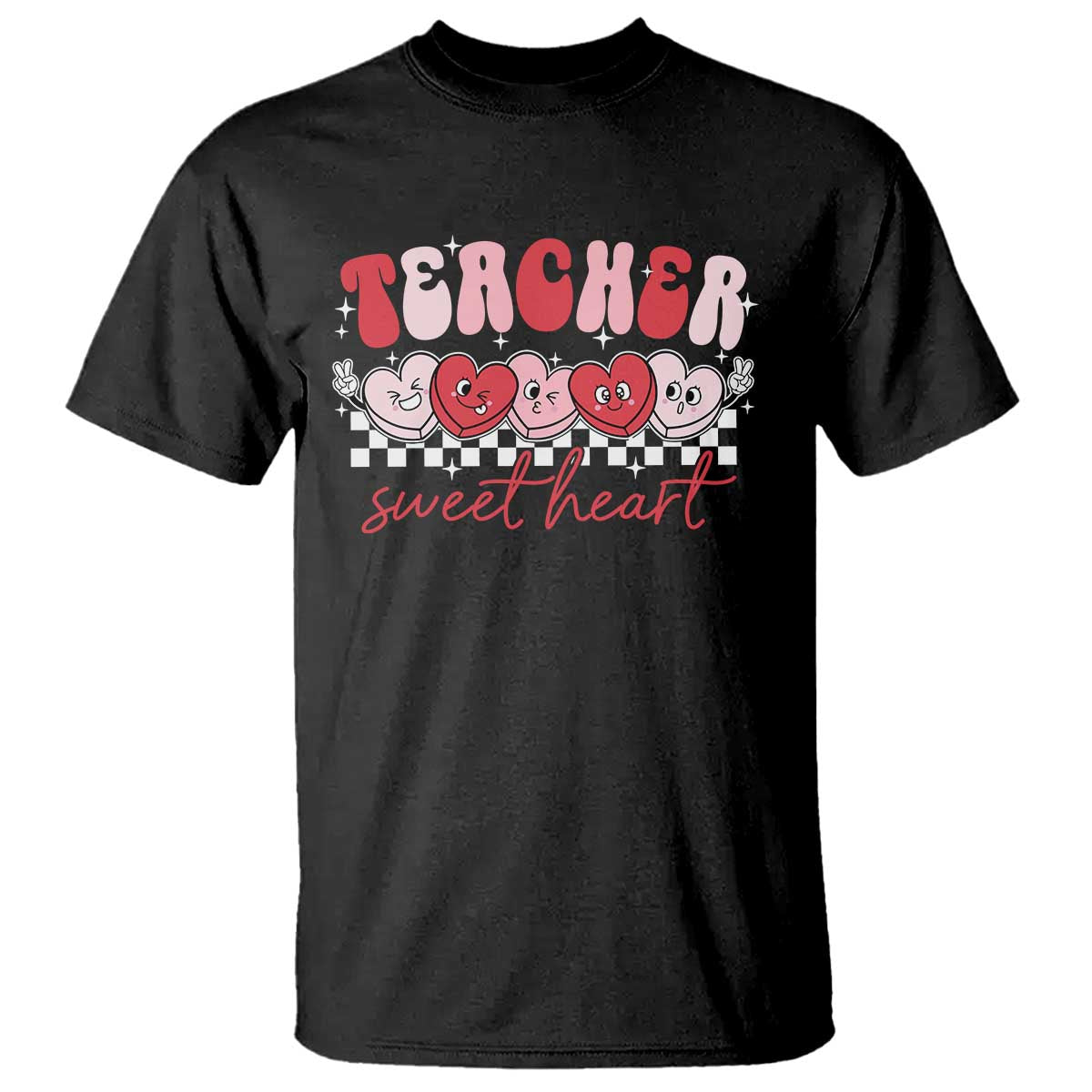 Valentines Day Teacher T Shirt Teaching Sweethearts TS10 Black Print Your Wear