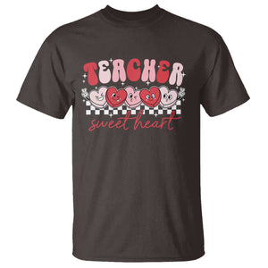 Valentines Day Teacher T Shirt Teaching Sweethearts TS10 Dark Chocolate Print Your Wear