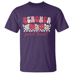 Valentines Day Teacher T Shirt Teaching Sweethearts TS10 Purple Print Your Wear