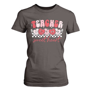Valentines Day Teacher T Shirt For Women Teaching Sweethearts TS10 Dark Chocolate Print Your Wear