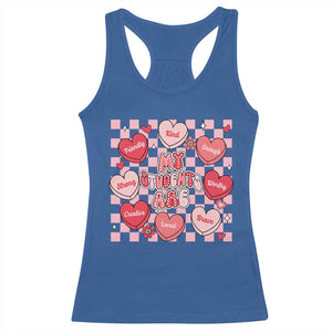Valentine Teacher Racerback Tank Top My Students Are My Valentines Hearts TS10 Royal Blue Print Your Wear