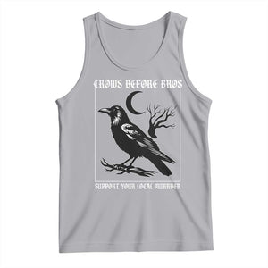 Crows Before Bros Support Your Local Murder Tank Top Funny Crow Lovers TS10 Athletic Heather Print Your Wear