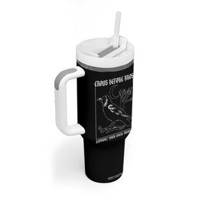 Crows Before Bros Support Your Local Murder Tumbler With Handle Funny Crow Lovers TS10 Print Your Wear