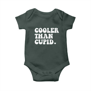 Toddler Boy Valentine Baby Onesie Cooler Than Cupid Funny Kids Valentine Day TS10 Print Your Wear