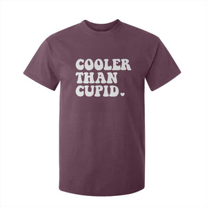 Toddler Boy Valentine T Shirt For Kid Cooler Than Cupid Funny Kids Valentine Day TS10 Maroon Print Your Wear