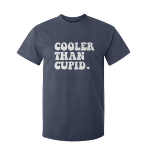 Toddler Boy Valentine T Shirt For Kid Cooler Than Cupid Funny Kids Valentine Day TS10 Navy Print Your Wear