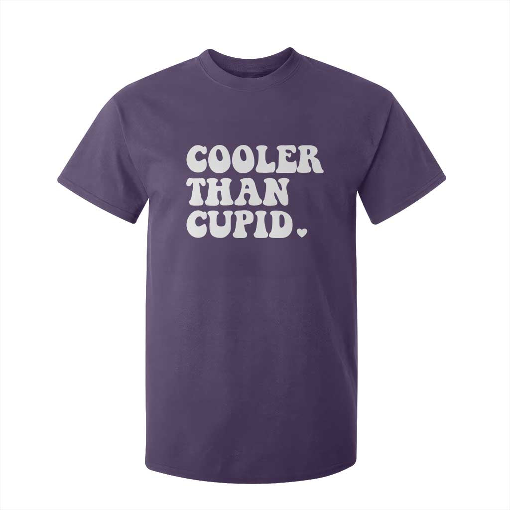 Toddler Boy Valentine T Shirt For Kid Cooler Than Cupid Funny Kids Valentine Day TS10 Purple Print Your Wear