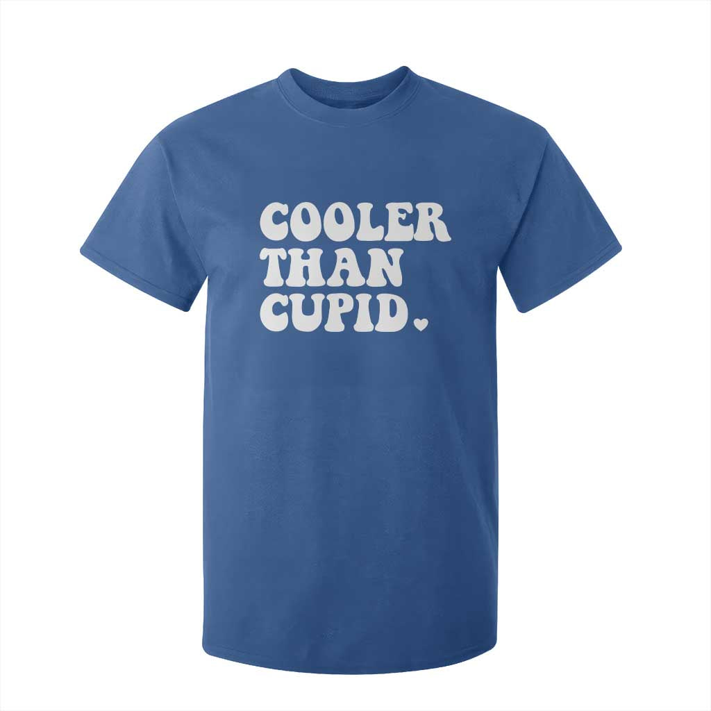 Toddler Boy Valentine T Shirt For Kid Cooler Than Cupid Funny Kids Valentine Day TS10 Royal Blue Print Your Wear