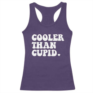 Toddler Boy Valentine Racerback Tank Top Cooler Than Cupid Funny Kids Valentine Day TS10 Purple Print Your Wear