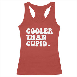 Toddler Boy Valentine Racerback Tank Top Cooler Than Cupid Funny Kids Valentine Day TS10 Red Print Your Wear