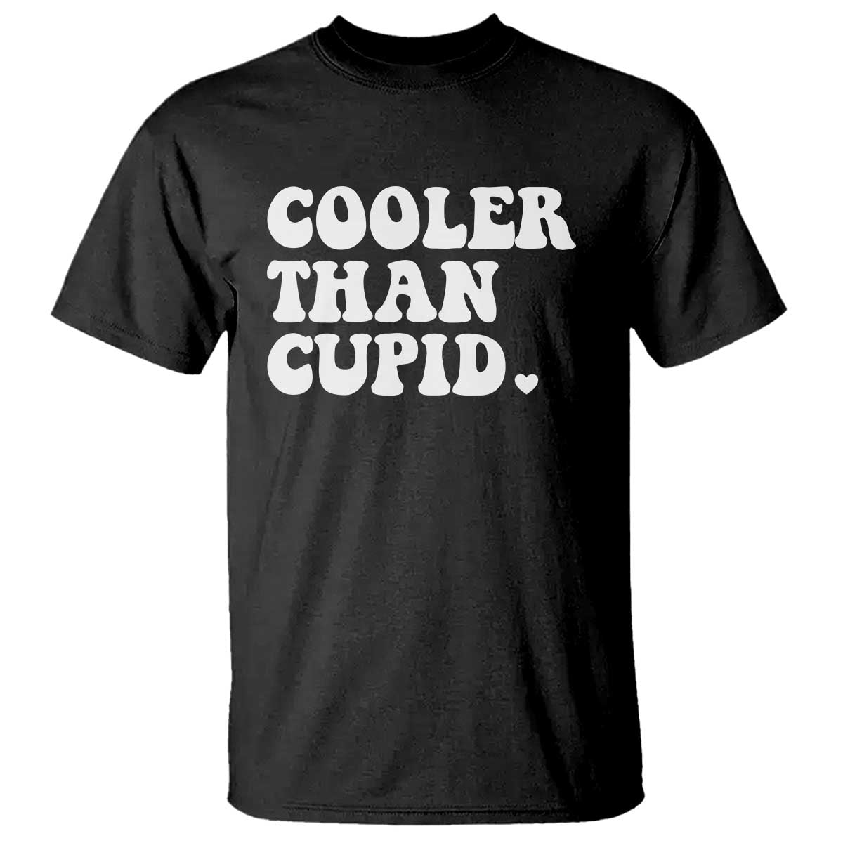 Toddler Boy Valentine T Shirt Cooler Than Cupid Funny Kids Valentine Day TS10 Black Print Your Wear