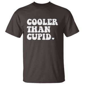 Toddler Boy Valentine T Shirt Cooler Than Cupid Funny Kids Valentine Day TS10 Dark Chocolate Print Your Wear