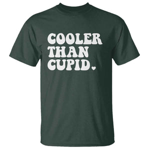 Toddler Boy Valentine T Shirt Cooler Than Cupid Funny Kids Valentine Day TS10 Dark Forest Green Print Your Wear