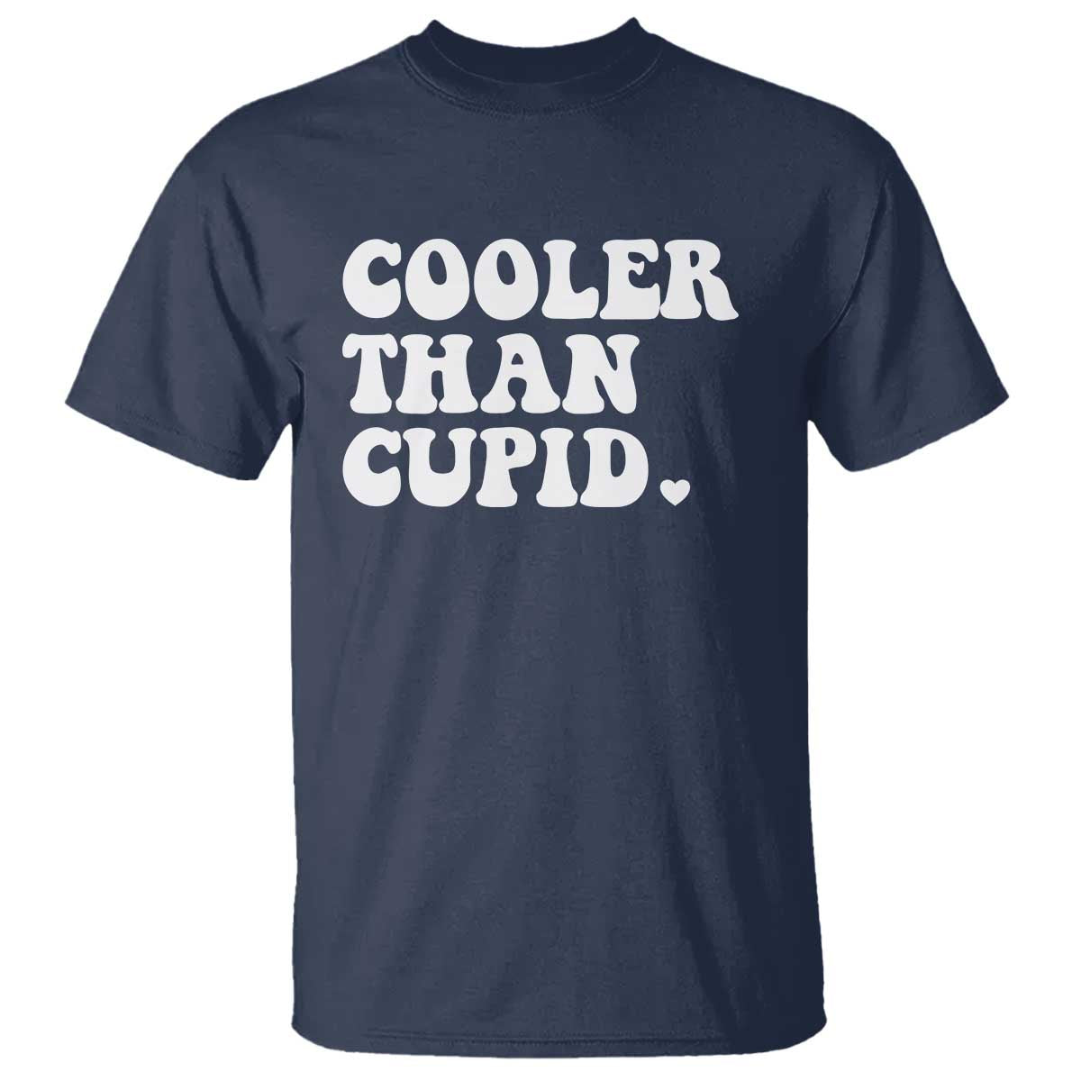 Toddler Boy Valentine T Shirt Cooler Than Cupid Funny Kids Valentine Day TS10 Navy Print Your Wear