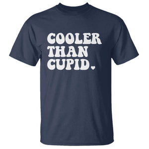 Toddler Boy Valentine T Shirt Cooler Than Cupid Funny Kids Valentine Day TS10 Navy Print Your Wear