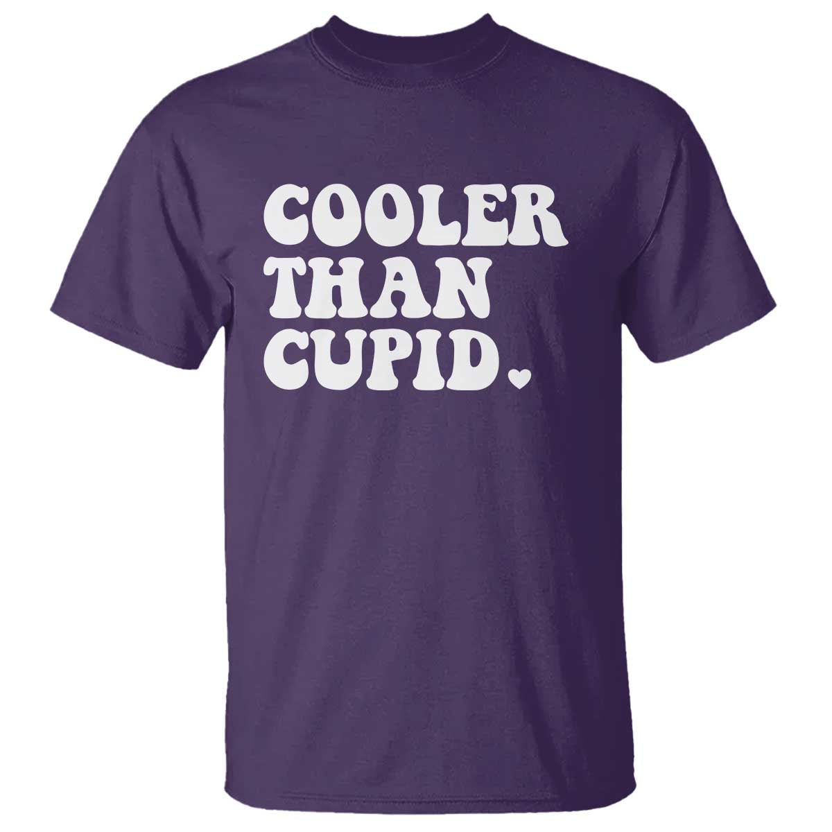 Toddler Boy Valentine T Shirt Cooler Than Cupid Funny Kids Valentine Day TS10 Purple Print Your Wear