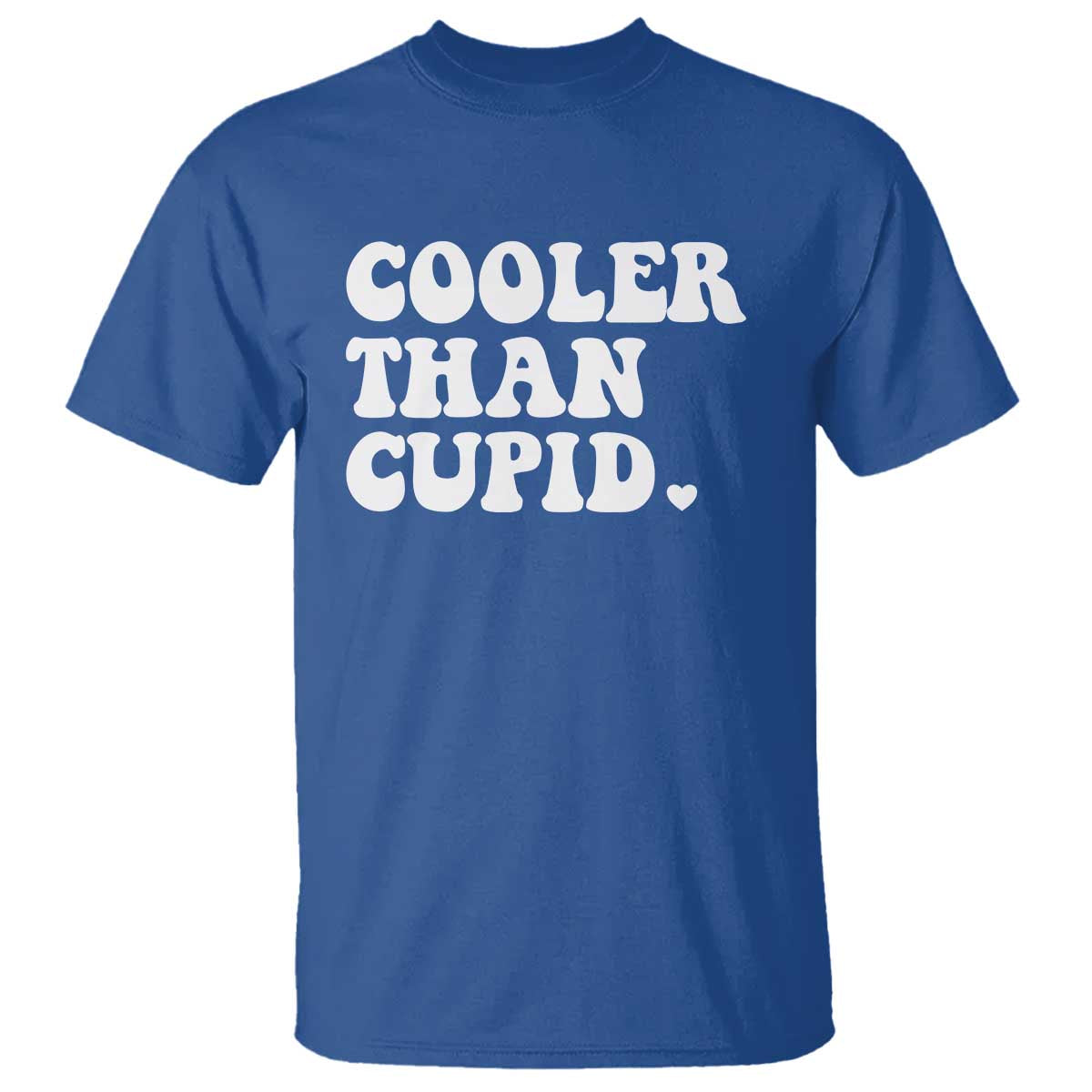 Toddler Boy Valentine T Shirt Cooler Than Cupid Funny Kids Valentine Day TS10 Royal Blue Print Your Wear