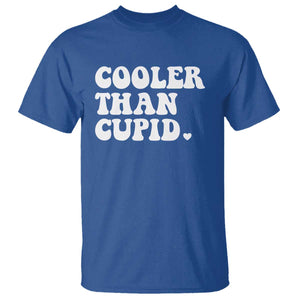 Toddler Boy Valentine T Shirt Cooler Than Cupid Funny Kids Valentine Day TS10 Royal Blue Print Your Wear