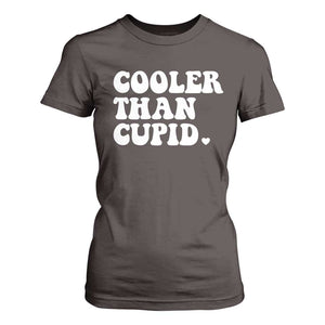 Toddler Boy Valentine T Shirt For Women Cooler Than Cupid Funny Kids Valentine Day TS10 Dark Chocolate Print Your Wear