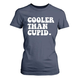 Toddler Boy Valentine T Shirt For Women Cooler Than Cupid Funny Kids Valentine Day TS10 Navy Print Your Wear