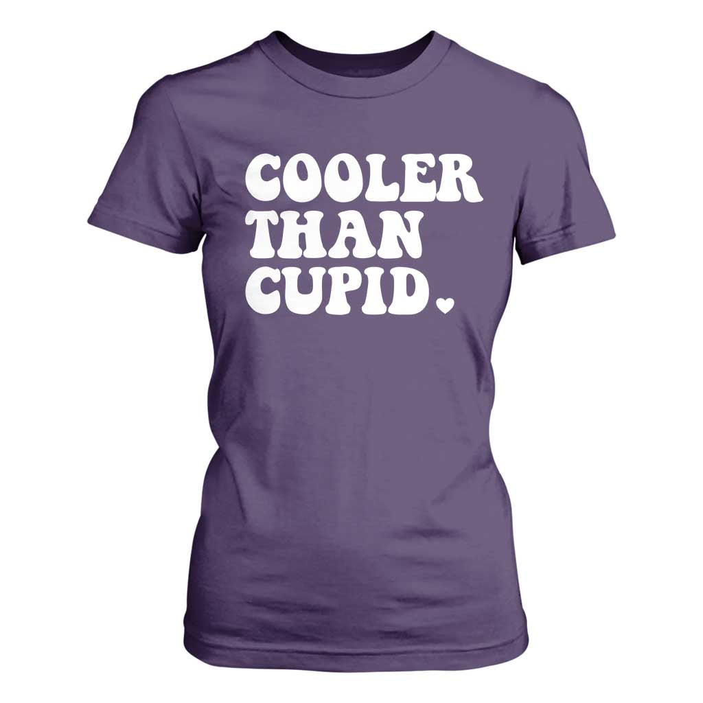 Toddler Boy Valentine T Shirt For Women Cooler Than Cupid Funny Kids Valentine Day TS10 Purple Print Your Wear