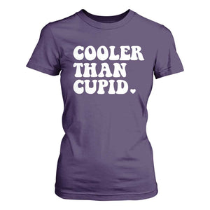 Toddler Boy Valentine T Shirt For Women Cooler Than Cupid Funny Kids Valentine Day TS10 Purple Print Your Wear