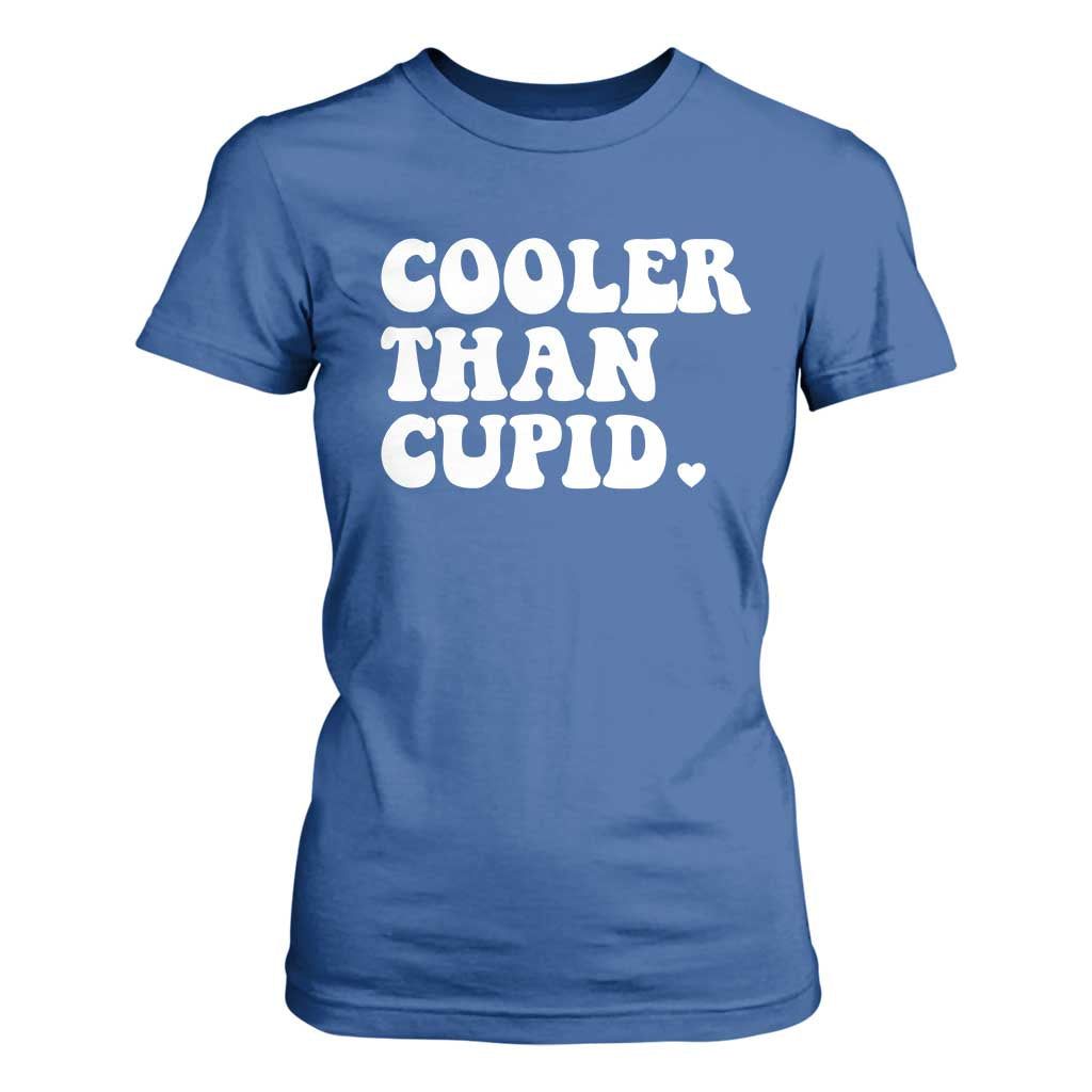 Toddler Boy Valentine T Shirt For Women Cooler Than Cupid Funny Kids Valentine Day TS10 Royal Blue Print Your Wear